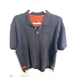 Orvis Men’s Rugby Shirt Size Large Blue Comfort Fishing Athleisure Outdoors